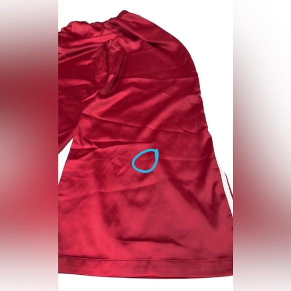 Mimosa Boutique Satin Track Pants Maroon Red‎ Crimson NWT Large - Picture 7 of 9